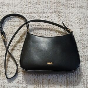 Black Leather Shoulder Bag